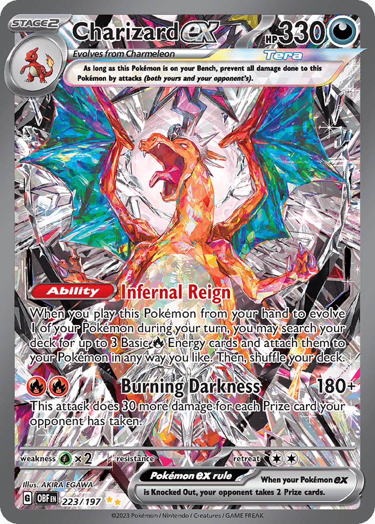 Charizard ex Special Illustration Rare from Pokemon Obsidian Flames.