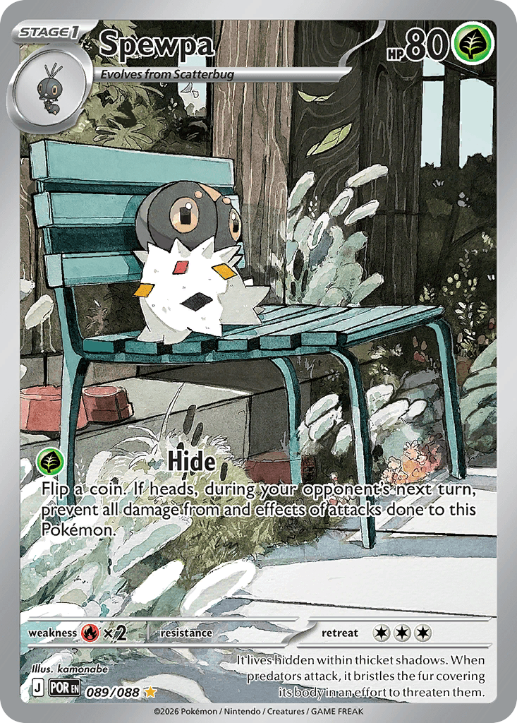 Spewpa Illustration Rare 089/088 from Pokemon Perfect Order.