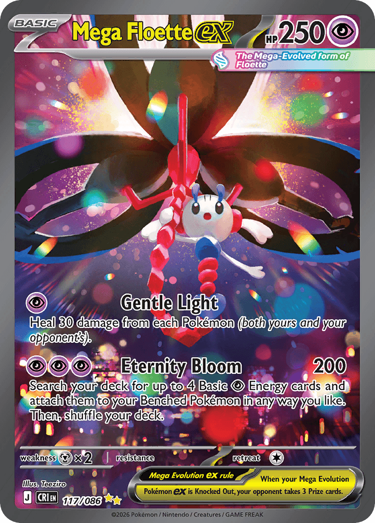 Mega Floette ex Special Illustration Rare 117/086 from Pokemon Chaos Rising.