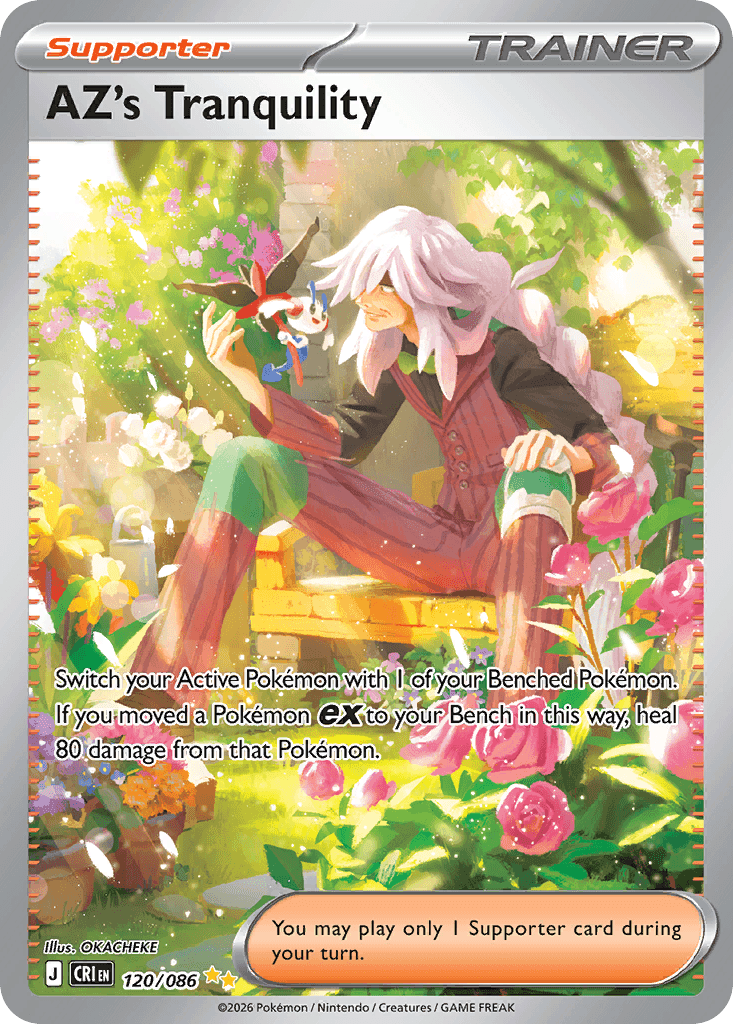 AZ's Tranquility Special Illustration Rare 120/086 from Pokemon Chaos Rising.