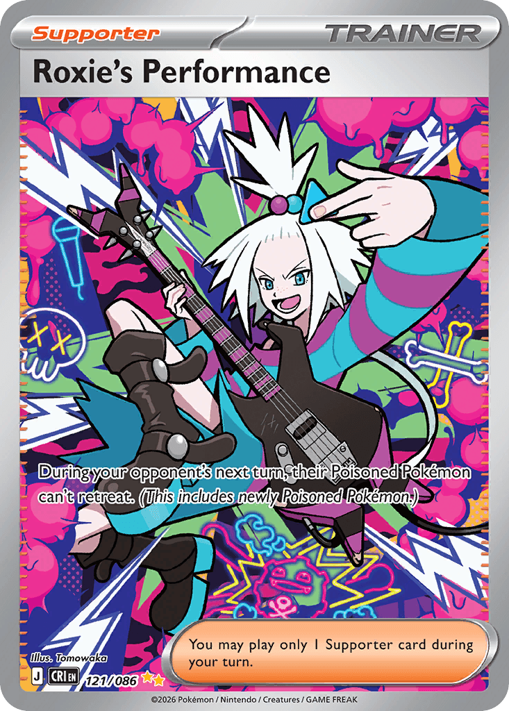 Roxie's Performance Special Illustration Rare 121/086 from Pokemon Chaos Rising.