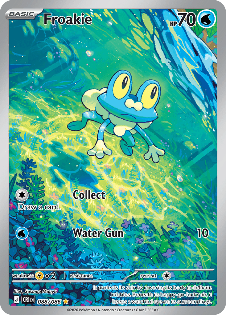Froakie Illustration Rare 088/086 from Pokemon Chaos Rising.